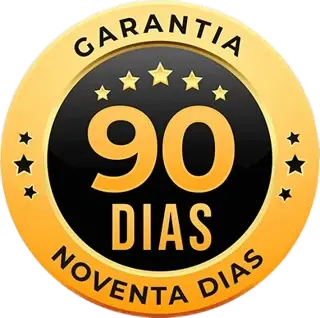 Selo de garantia de 90 dias da Cleomaq